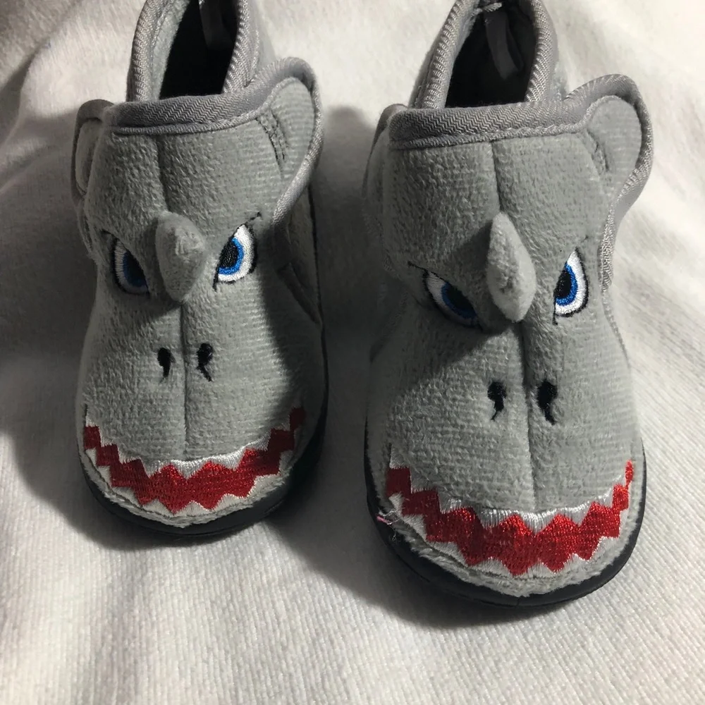 Capelli New York Toddlers 3-D Shark Moccasin Slipper